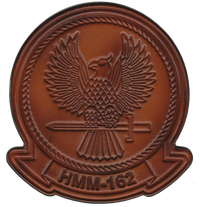 Officially Licensed USMC HMM-162 Golden Eagles Leather Patches