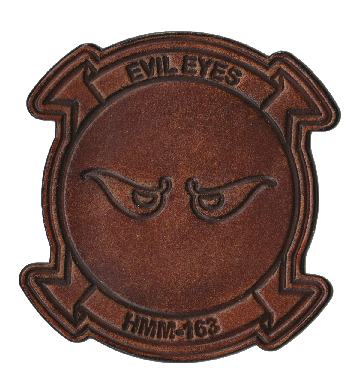 Officially Licensed HMM-163 Evil Eyes Hand Painted Leather Patch