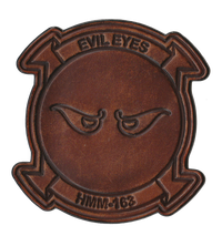 Officially Licensed HMM-163 Evil Eyes Hand Painted Leather Patch