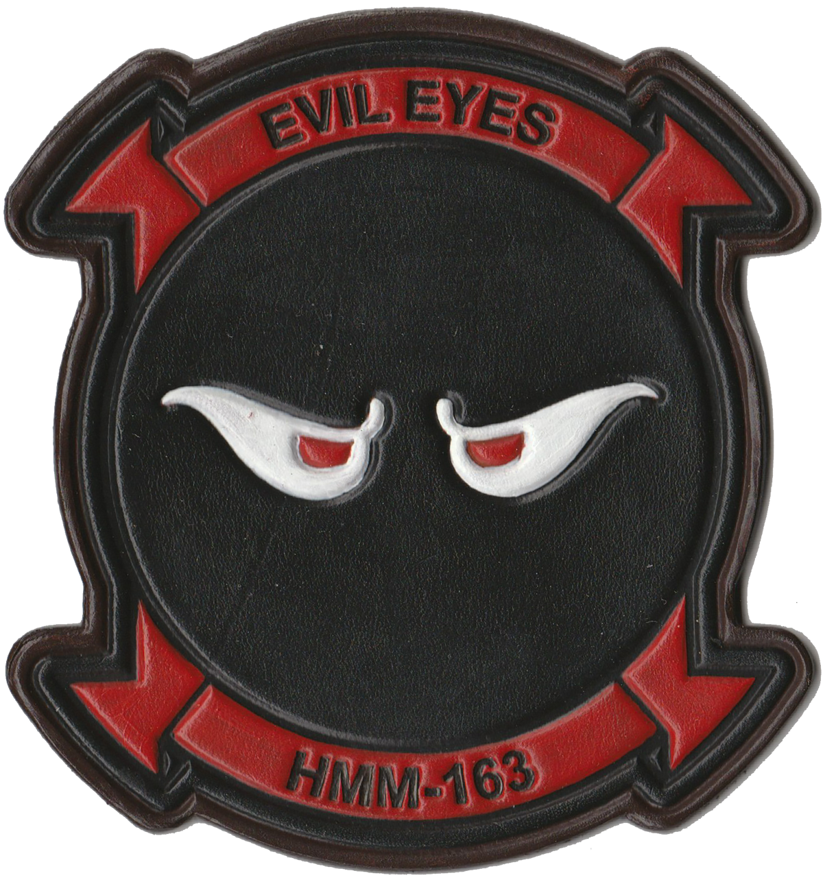 Officially Licensed HMM-163 Evil Eyes Hand Painted Leather Patch