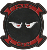 Officially Licensed HMM-163 Evil Eyes Hand Painted Leather Patch