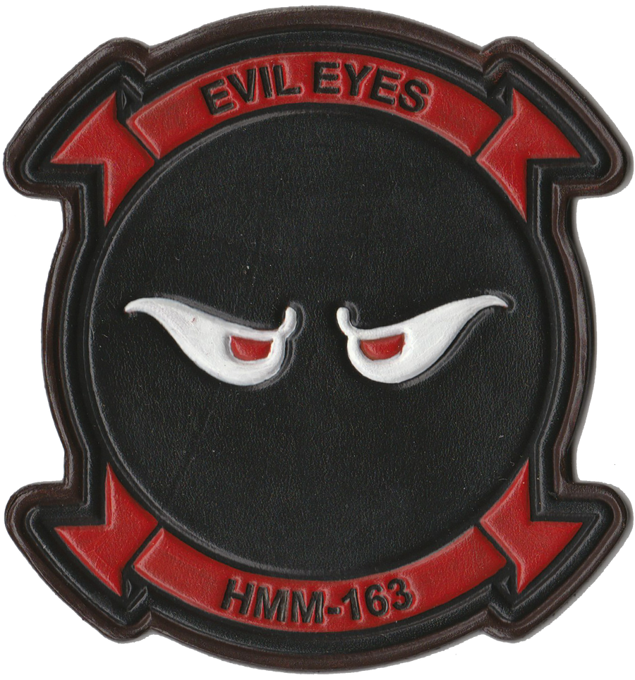 Officially Licensed HMM-163 Evil Eyes Hand Painted Leather Patch