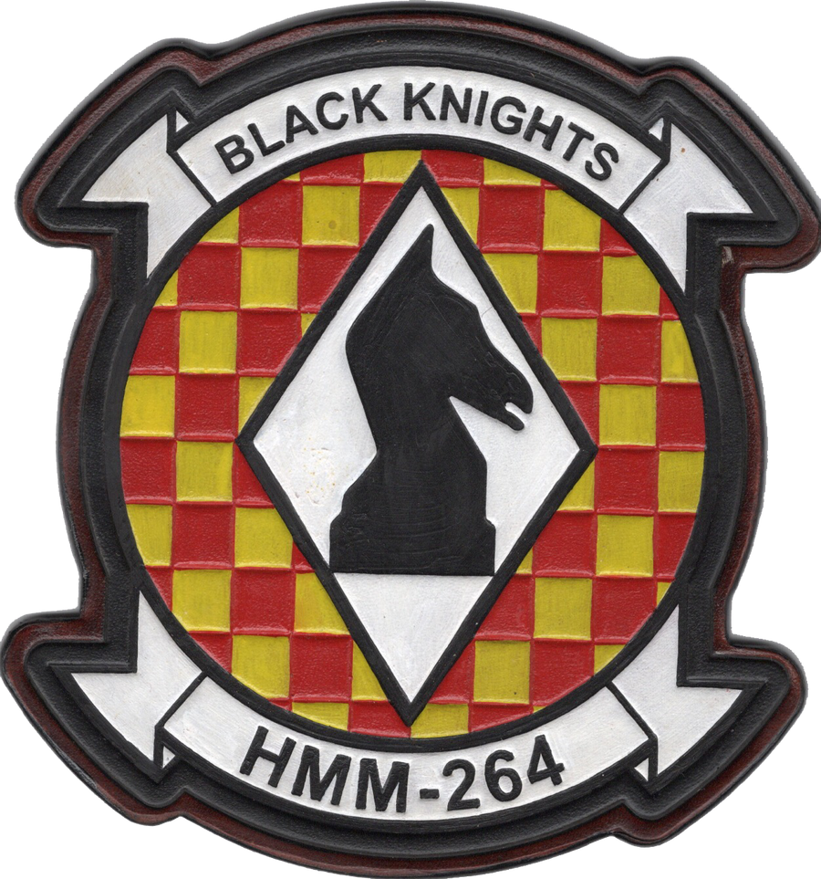 Officially Licensed HMM-264 Black Knights Leather Patch