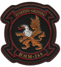 Officially Licensed USMC HMM-266 Fighting Griffins Leather Patch