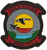 Officially Licensed HMM-774 Wild Goose Hand Painted Leather Patch