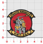 Officially Licensed USMC HMT-204 White Knights Squadron Patch