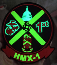 Officially Licensed USMC HMX-1 PVC Glow Patch