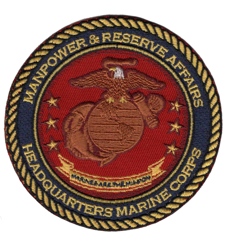 Officially Licensed USMC Quantico Headquarters Manpower & Reserve Affairs Patch (Quantico)