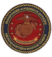 Officially Licensed USMC Headquarters Manpower & Reserve Affairs Patch