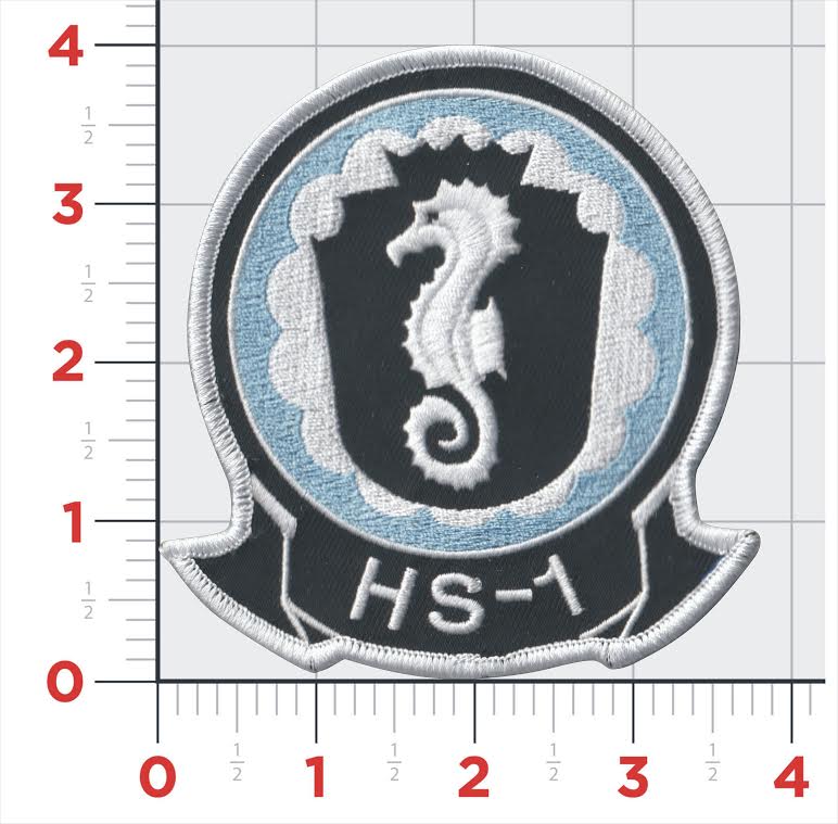 Officially Licensed US Navy HS-1 Seahorses Patch