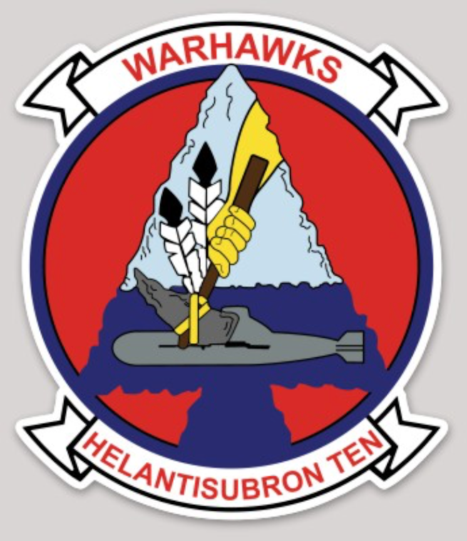 Officially Licensed US Navy HS-10 Warhawks Sticker