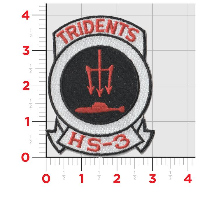 Officially Licensed US Navy HS-3 Tridents Patch