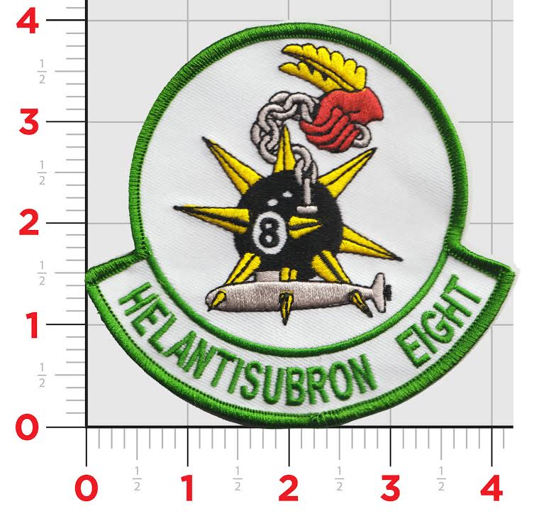 Officially Licensed US Navy HS-8 Eightballers Patch