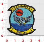 Officially Licensed US Navy Helicopter Squadron HSL-41 Seahawks Patch