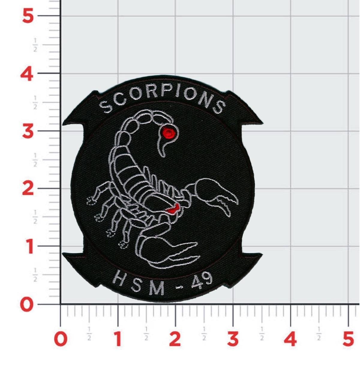 Officially Licensed US Navy HSM-49 Scorpions Squadron Patches