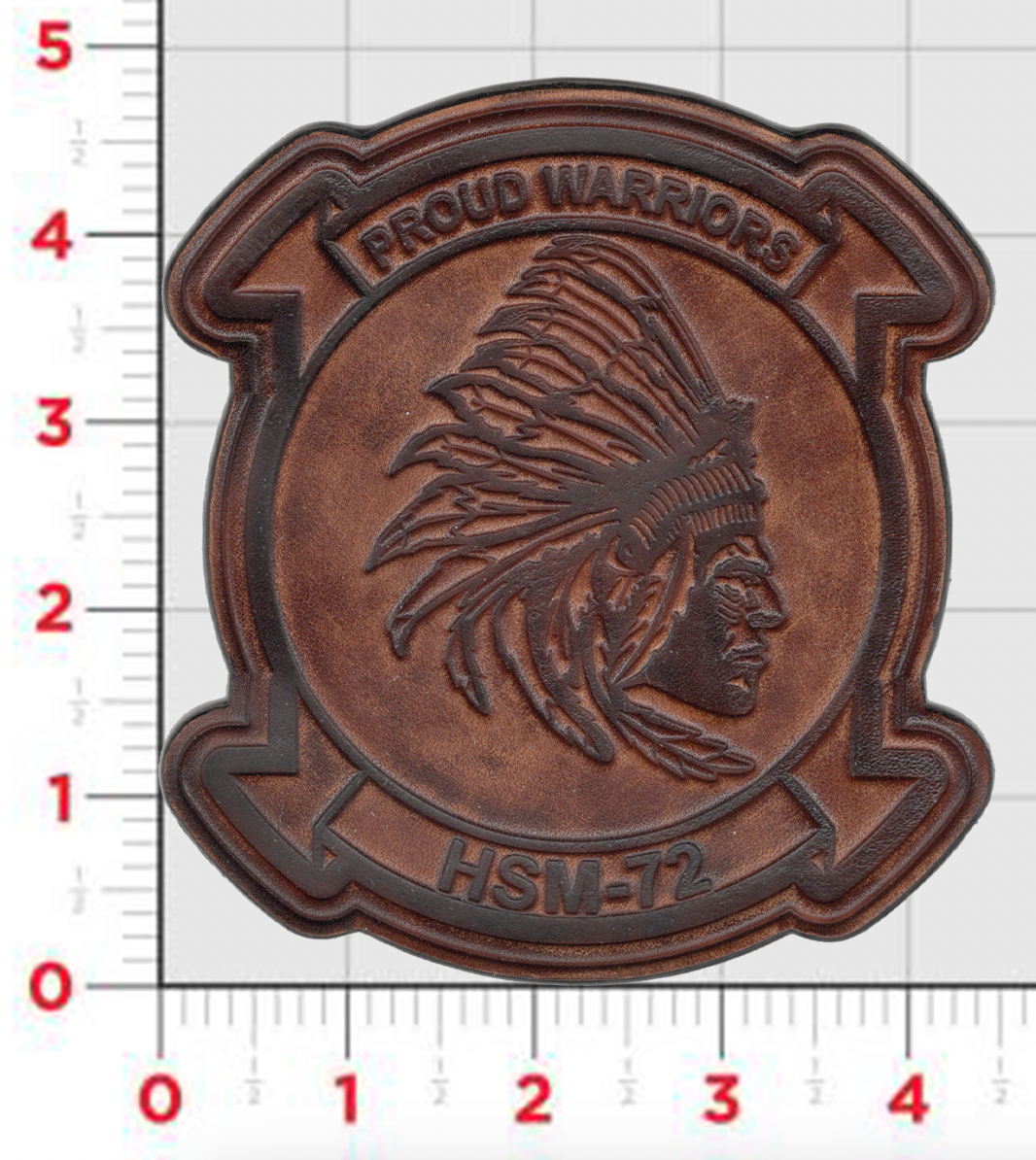 Officially Licensed US Navy HSM-72 Proud Warriors Leather Patch