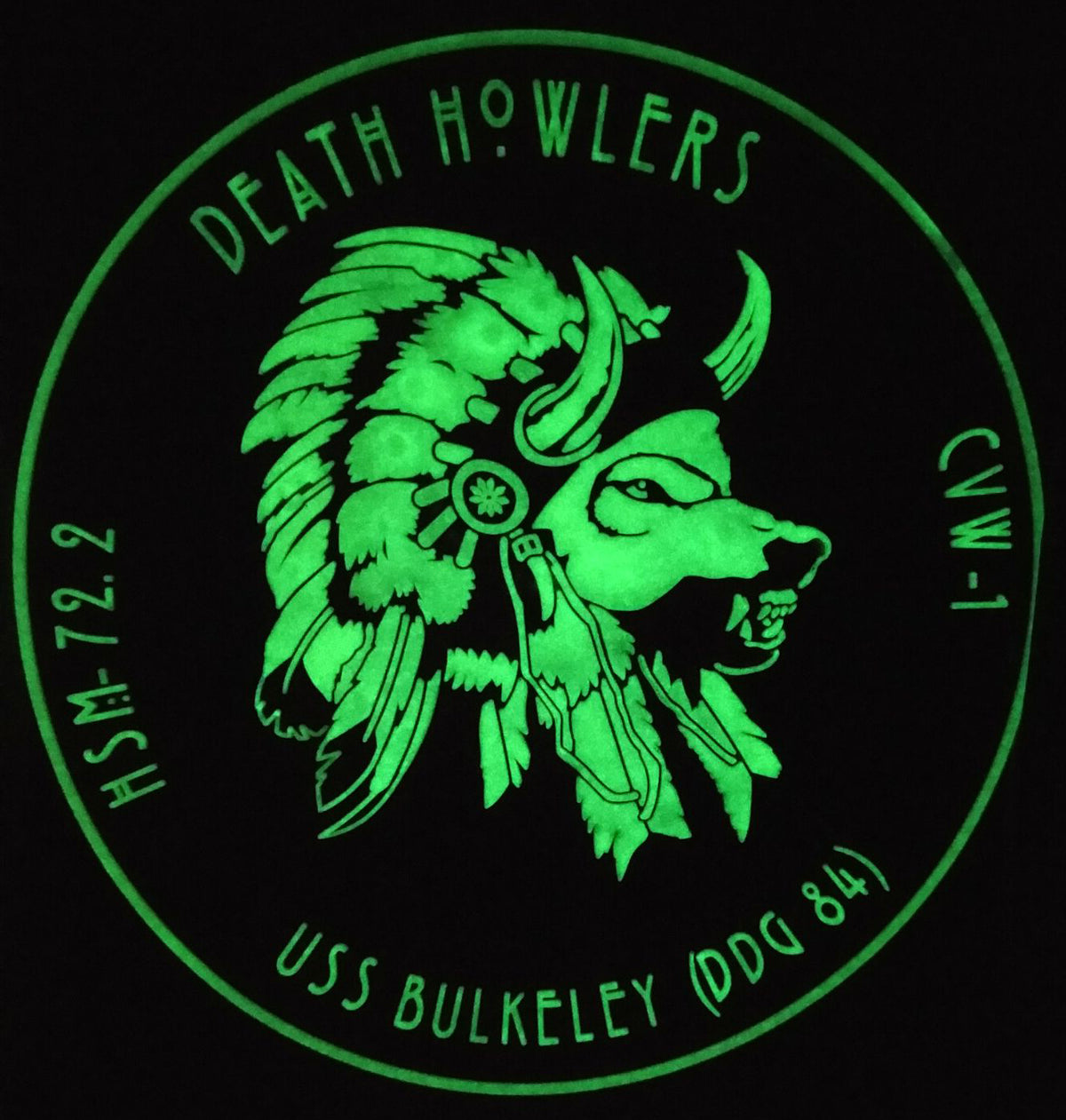 Official US Navy HSM-72 Death Howler GITD PVC Patch