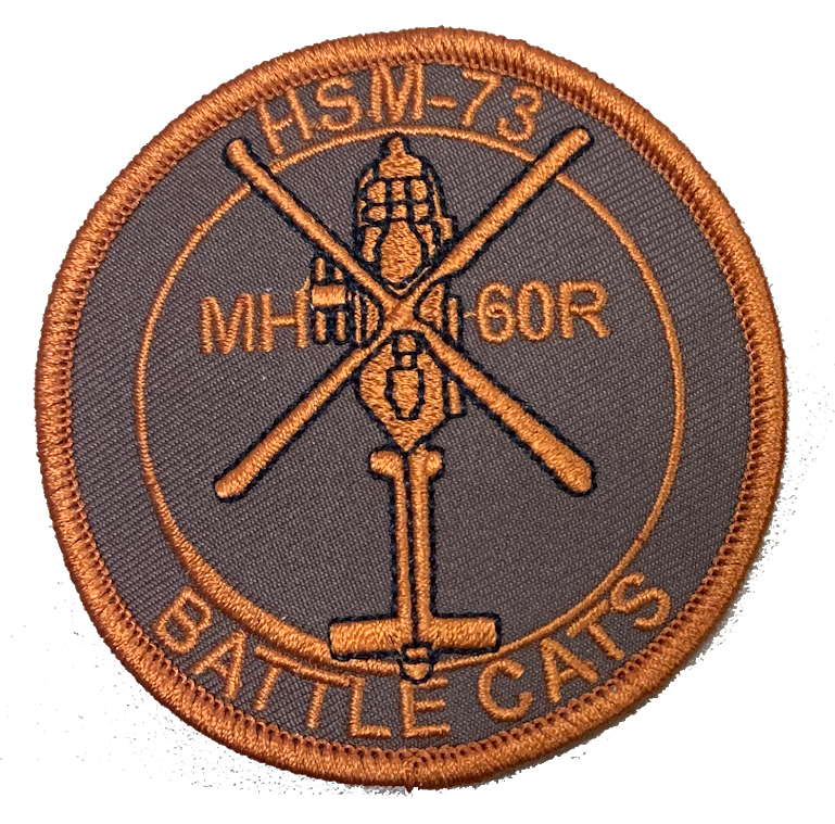 Official US Navy HSM-73 Battle Cats Shoulder Patches