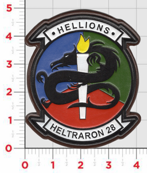 Officially Licensed US Navy HT-28 Hellions Leather Patch