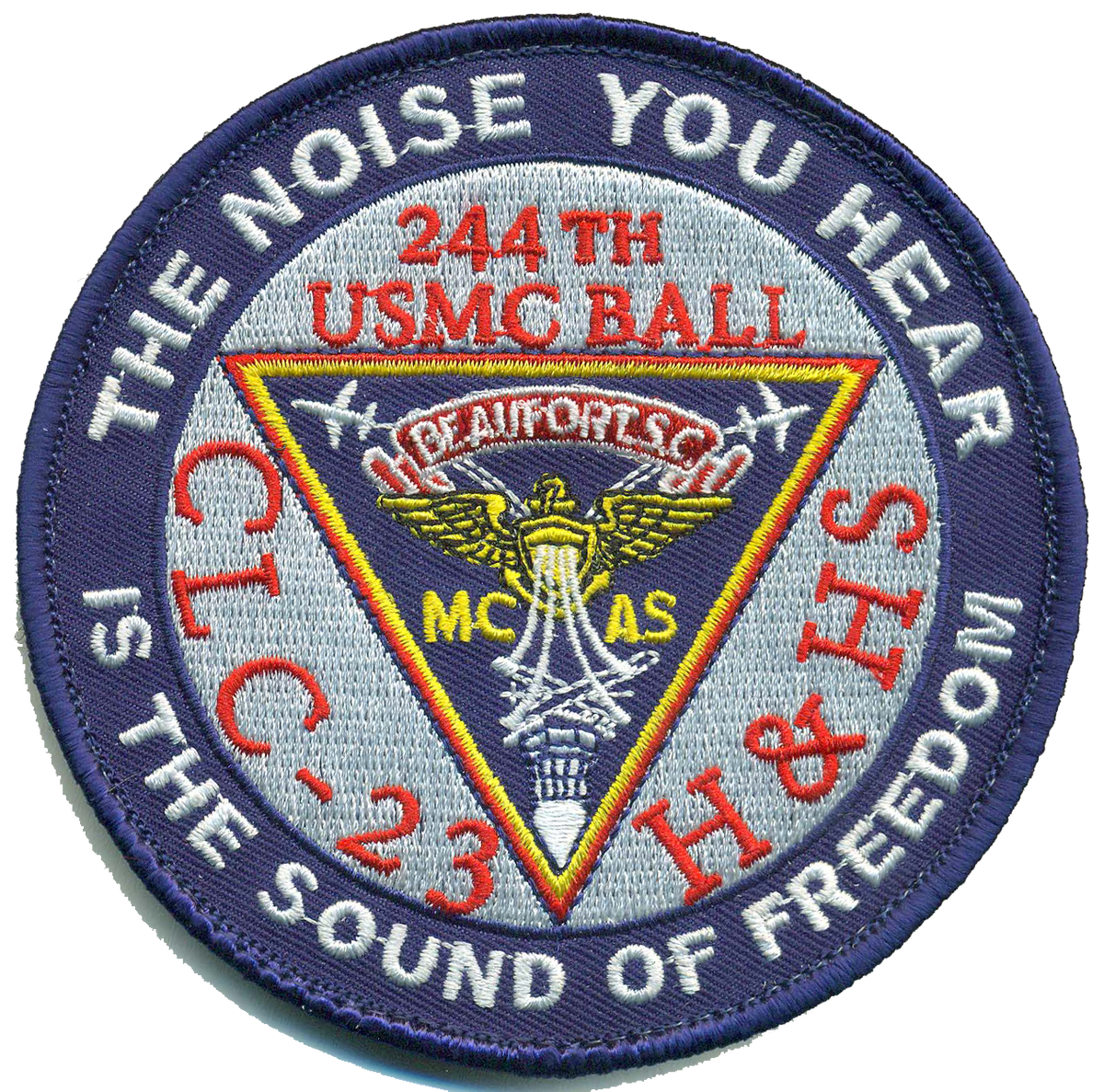 Officially Licensed USMC H&HS Beaufort 244th Ball Patch (B)