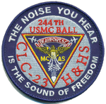 Officially Licensed USMC H&HS Beaufort 244th Ball Patches