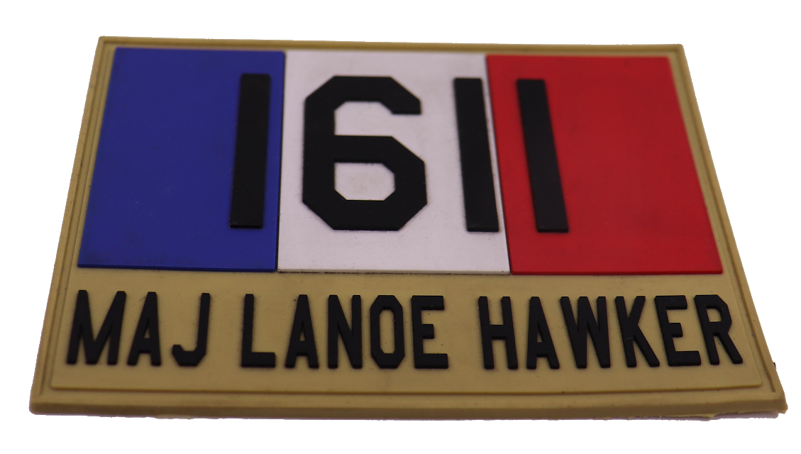 WWI Maj Lanoe Hawker French Ace PVC Patch