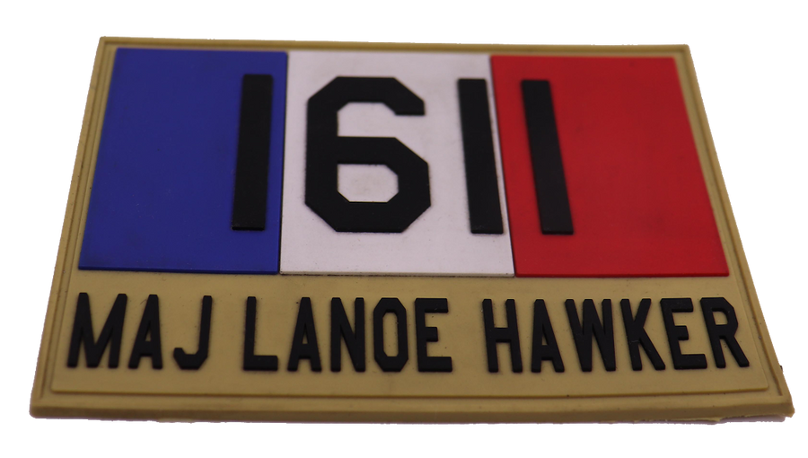 WWI Maj Lanoe Hawker French Ace PVC Patch