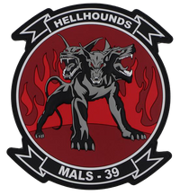 Officially Licensed USMC MALS-39 Hellhounds PVC Patches