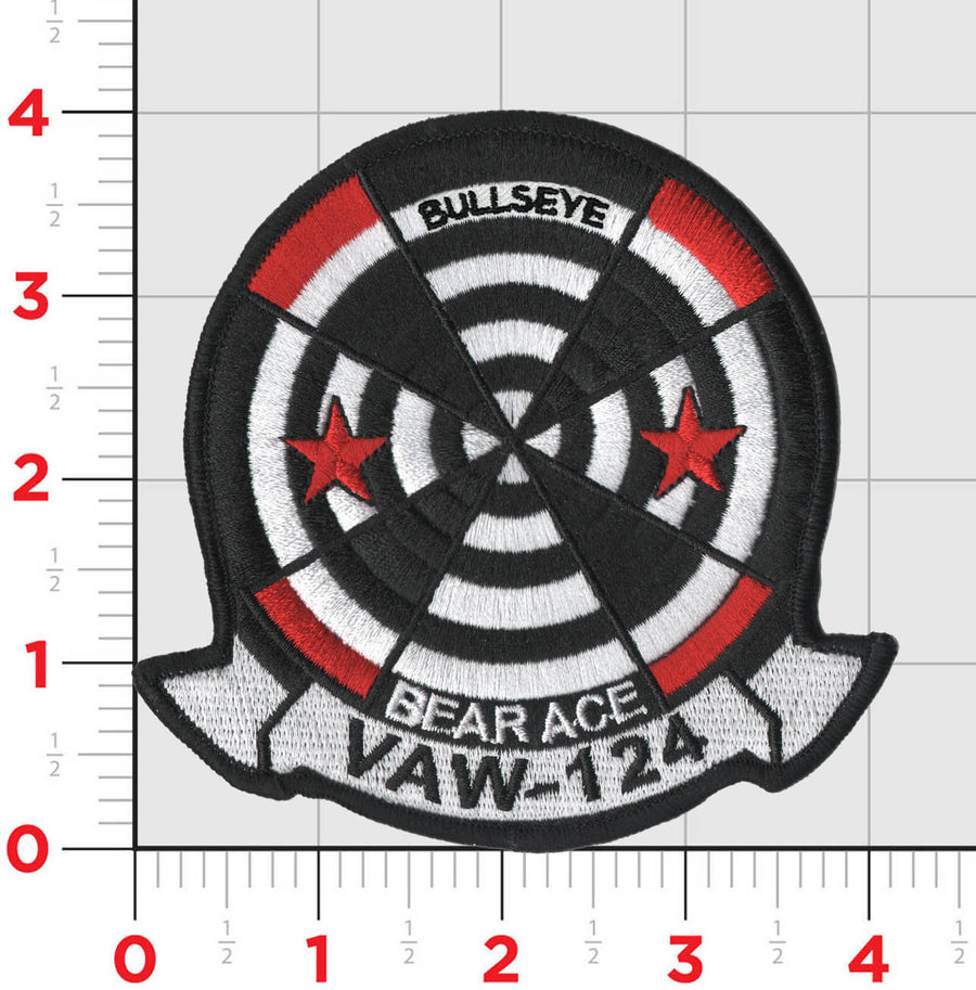 Officially Licensed US Navy VAW-124 Bear Aces Squadron Patches