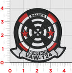 Officially Licensed US Navy VAW-124 Bear Aces Squadron Patches