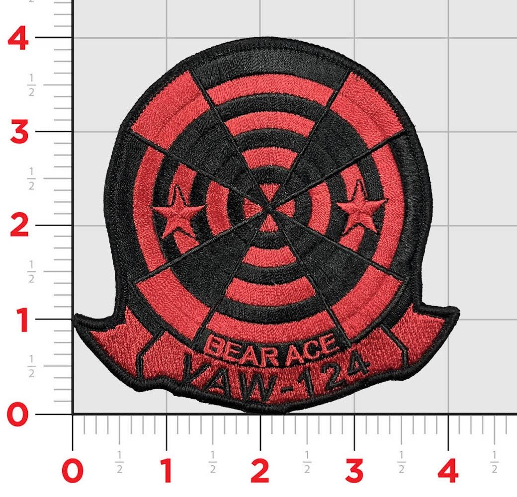 Officially Licensed US Navy VAW-124 Bear Aces Squadron Patches