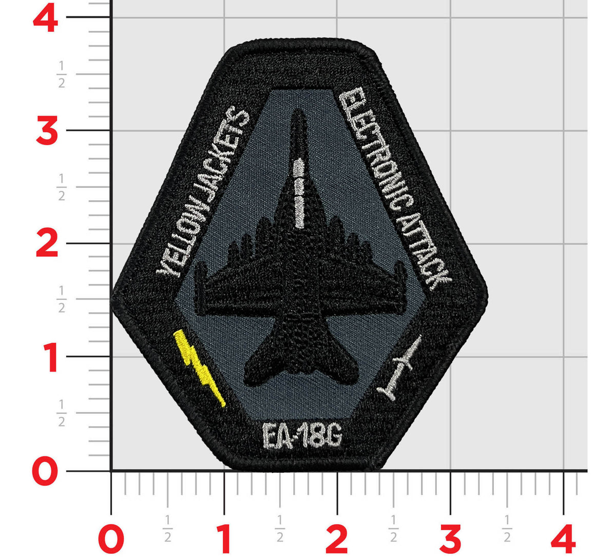 Official VAQ-138 Yellow Jackets Squadron EA-18G Shoulder Patch