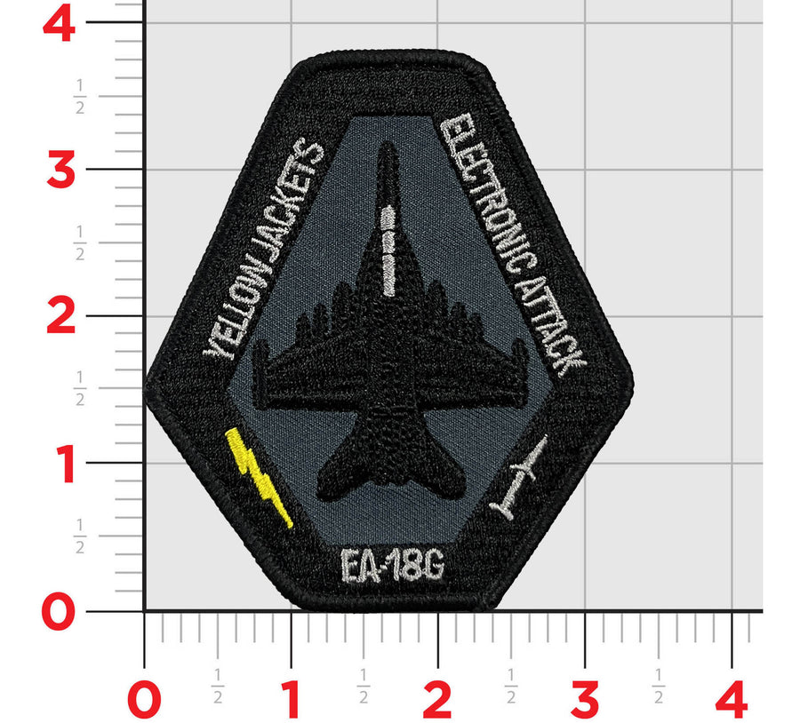 Official VAQ-138 Yellow Jackets Squadron EA-18G Shoulder Patch