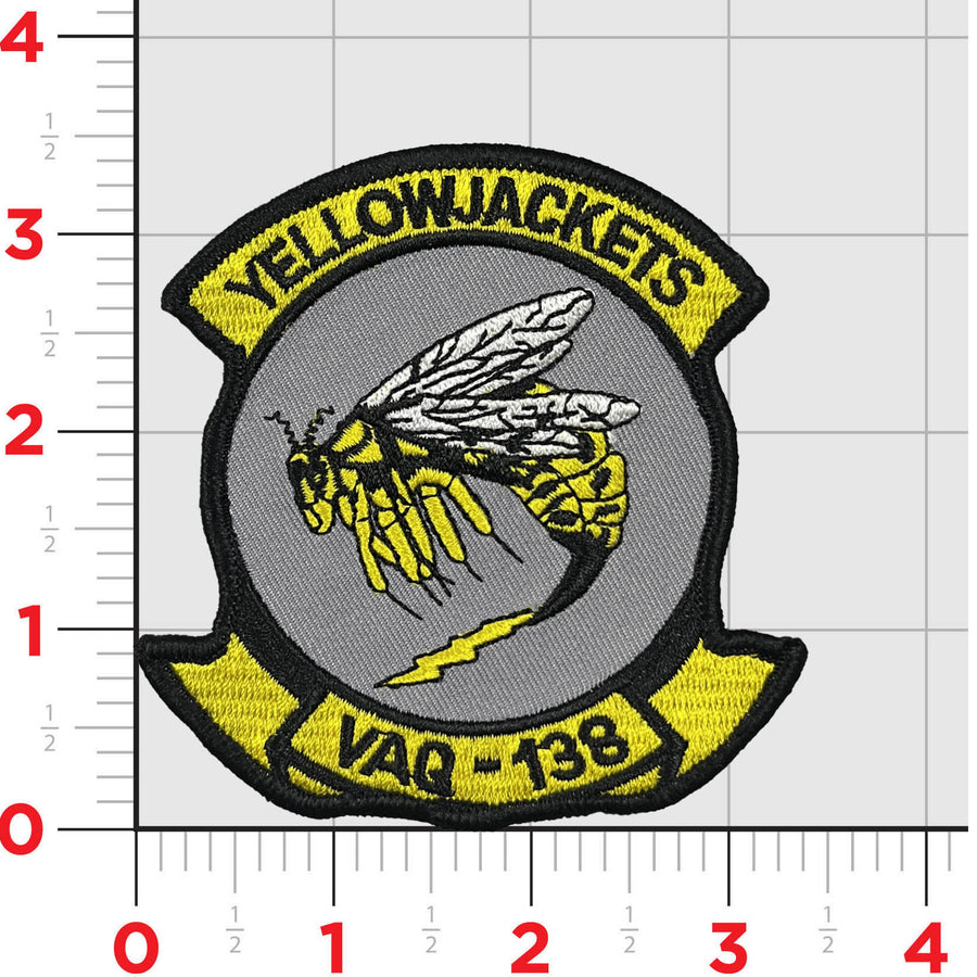 Officially Licensed US Navy VAQ-138 Yellow Jackets Squadron Patch