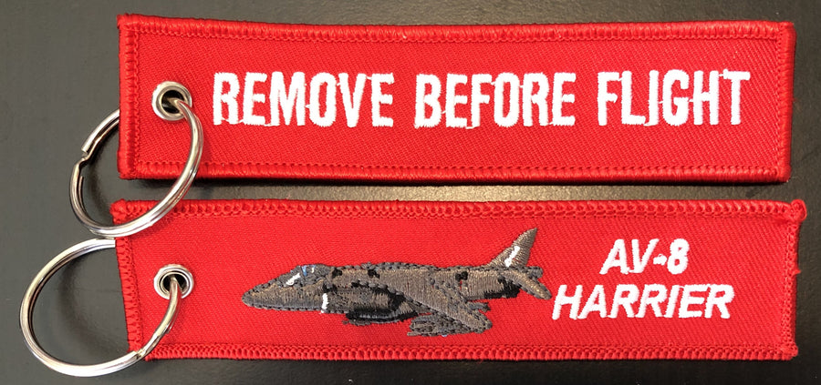AV-8 Harrier REMOVE BEFORE FLIGHT Key Ring