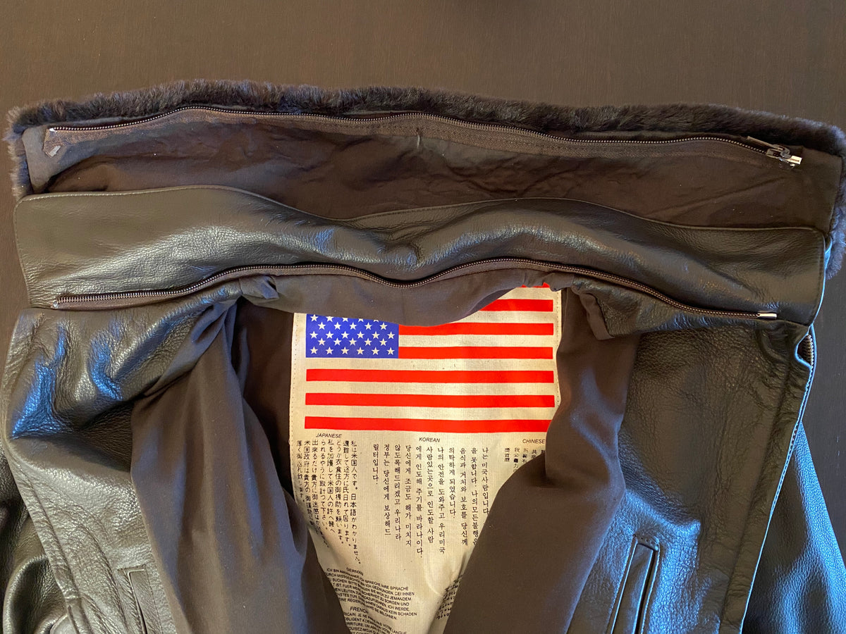 Korean Made US Navy Brown G-1+ Flight Jacket