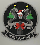 Official HMLA-369 Gunfighters Christmas PVC Patch