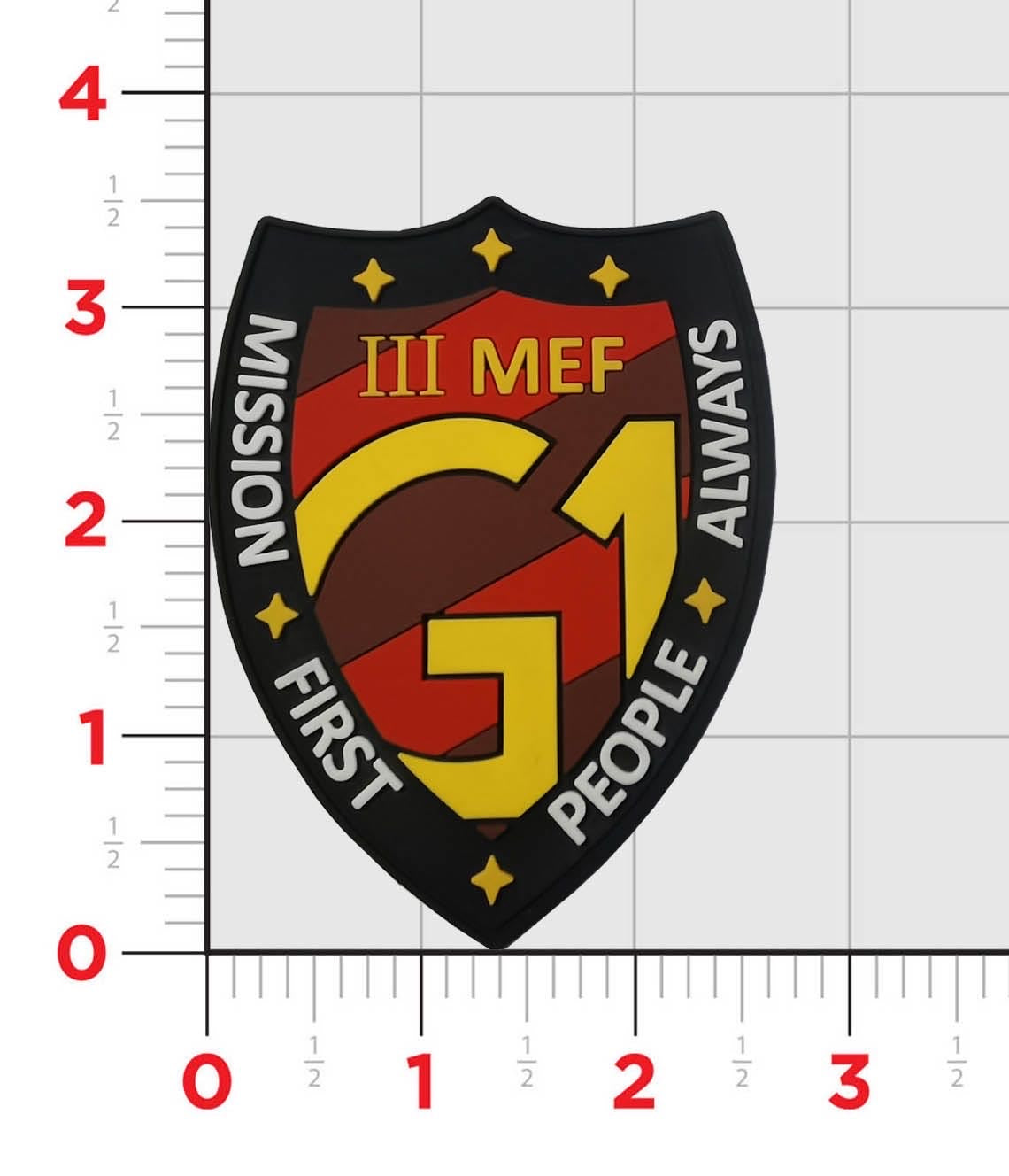 Official 3rd MEF Marine Expeditionary Force G-1 PVC Patch