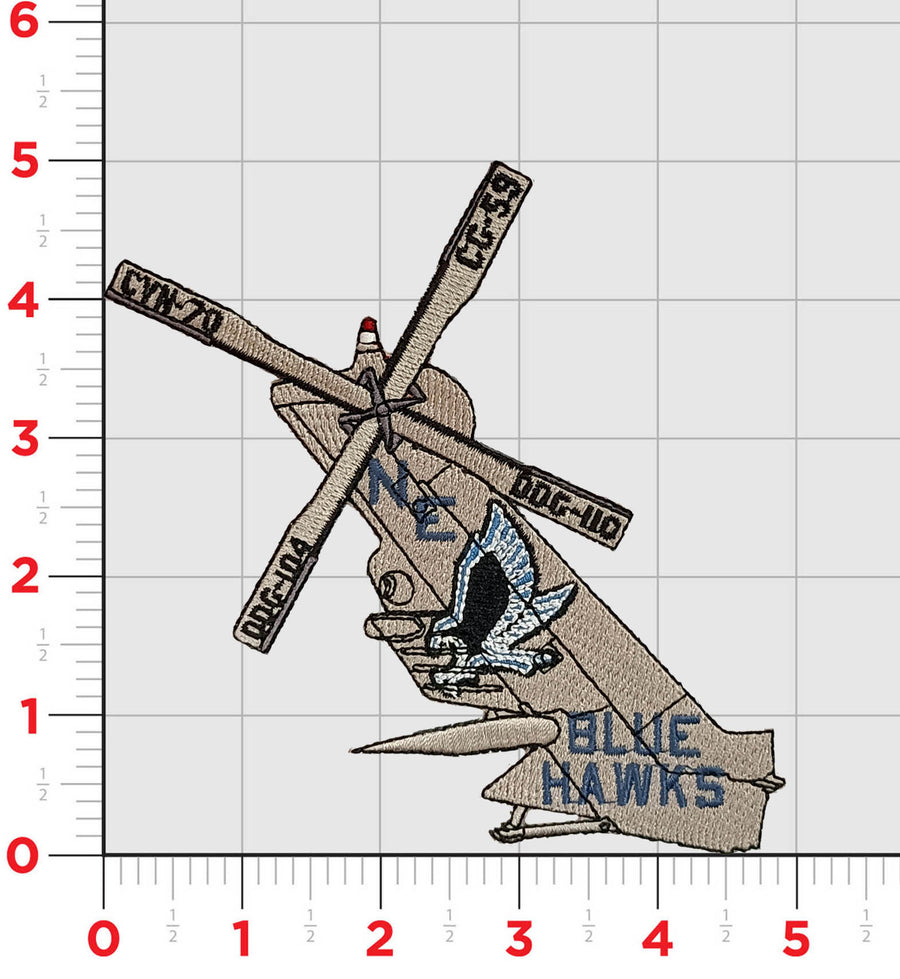 Official HSM-78 Blue Hawks Tail Flash Patch