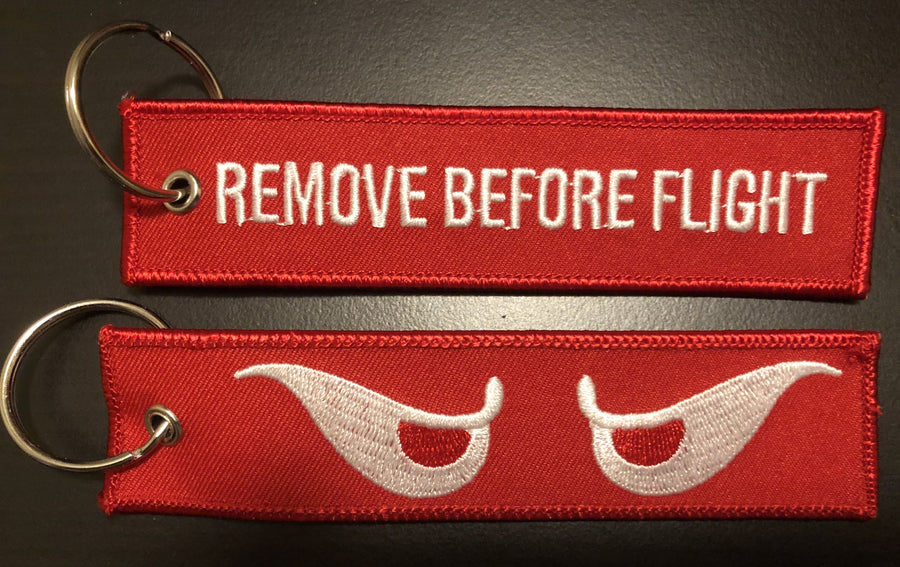 HMM/VMM-163 Evil Eyes REMOVE BEFORE FLIGHT Key Ring