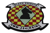 Officially Licensed USMC VMM-264 REIN Black Knights PVC Squadron Patch