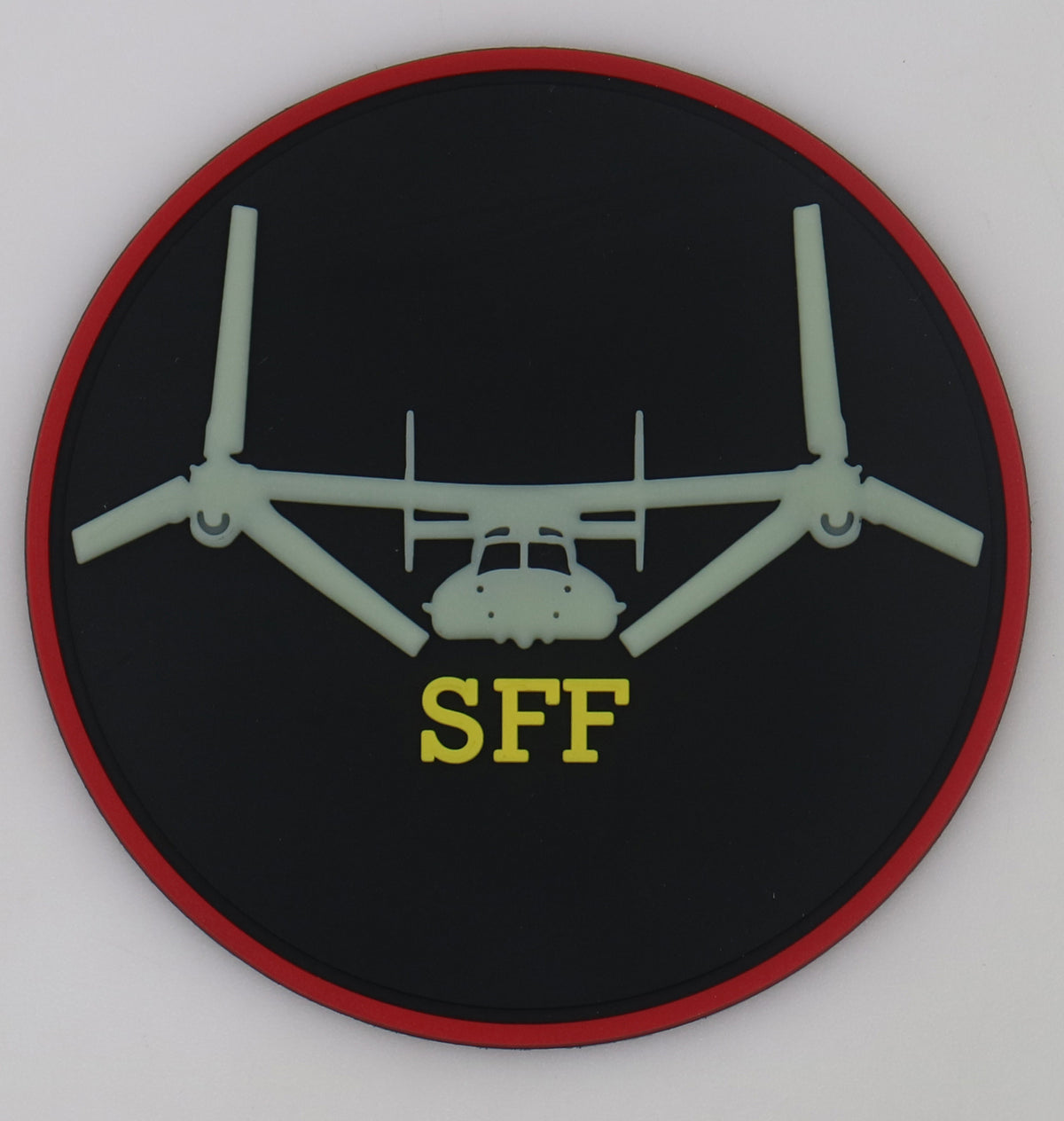 USMC MV-22 Qualification Patch- Safe For Flight (SFF) GITD PVC Patch