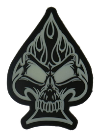 Official HMLA-267 Flagship (El Fuego) Skull PVC Glow Patch
