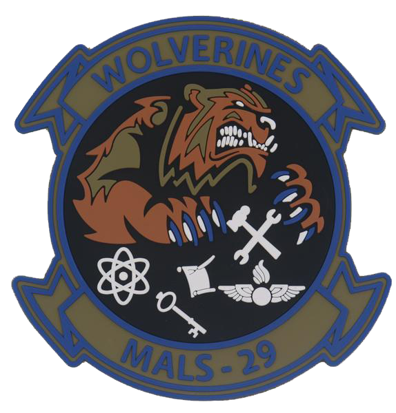 Officially Licensed USMC MALS-29 Wolverines 2018 Patch