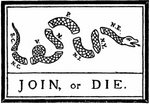 Join or Die Flag Sticker