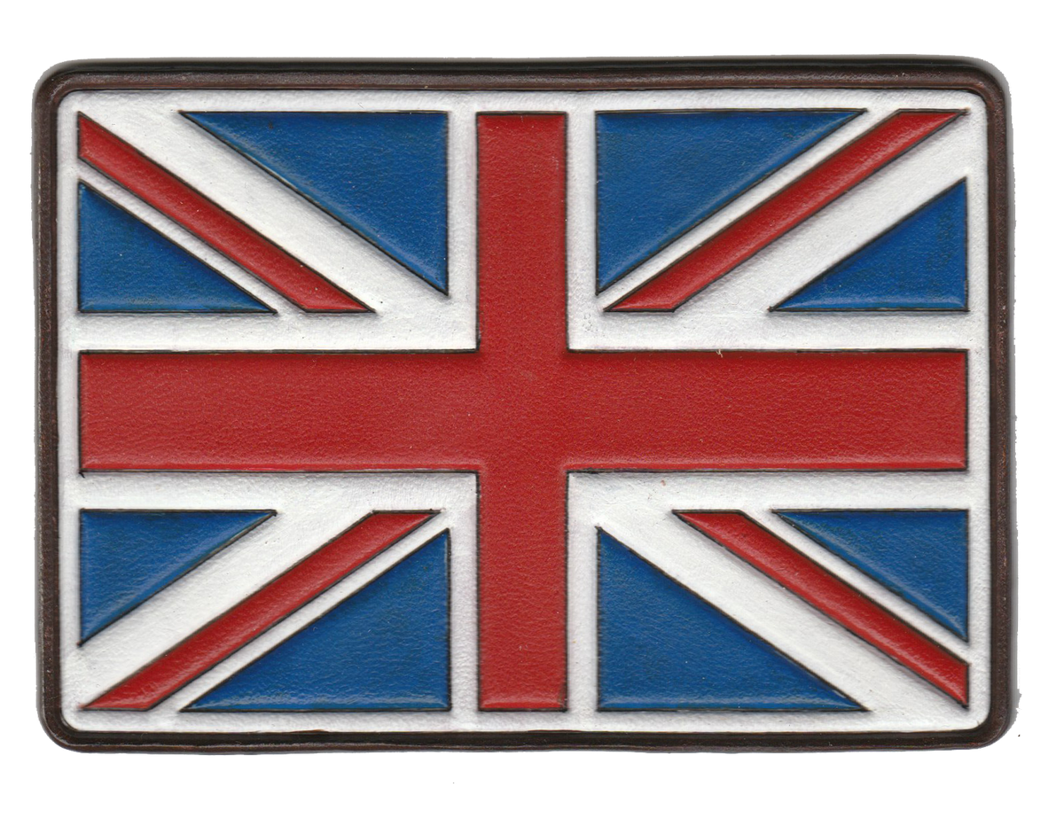 Leather Union Jack Patch