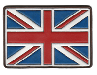 Leather Union Jack Patch