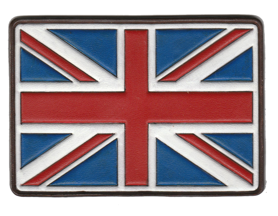 Leather Union Jack Patch