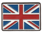 Leather Union Jack Patch