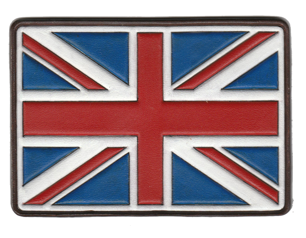 Leather Union Jack Patch